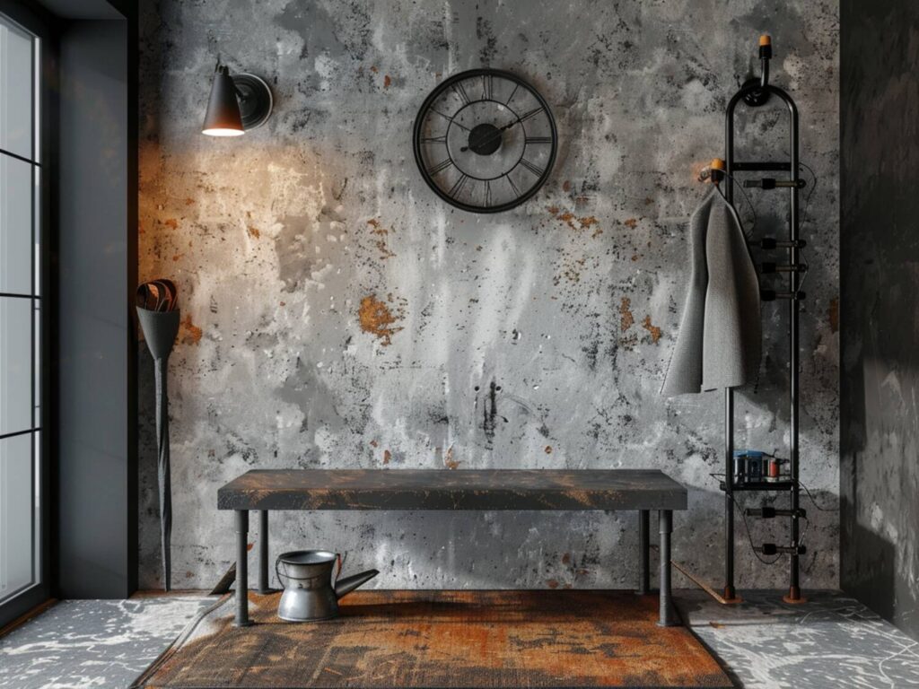 Jak urządzić przedpokój w stylu industrialnym z metalowymi meblami