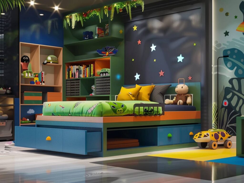 Łóżka kontynentalne w sypialniach dziecięcych – jak wybrać model odpowiedni dla najmłodszych