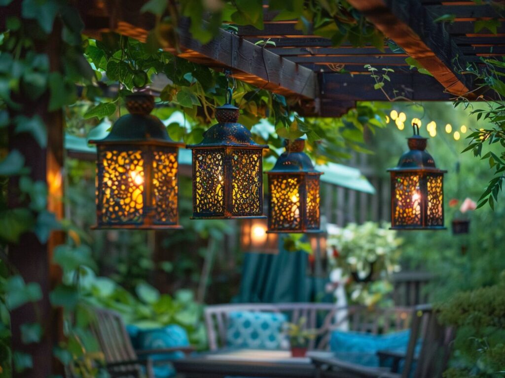 Jakie lampy ogrodowe najlepiej sprawdzą się w przestrzeniach przy pergolach w stylu retro?