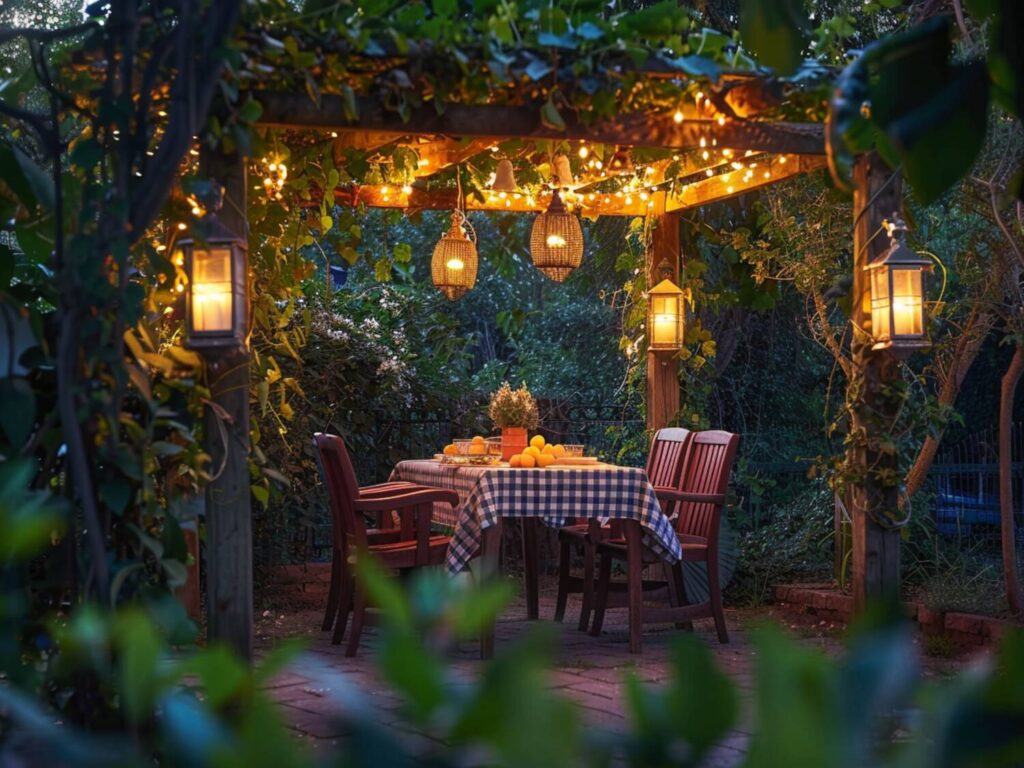 Jakie lampy ogrodowe najlepiej sprawdzą się w przestrzeniach przy pergolach w stylu retro