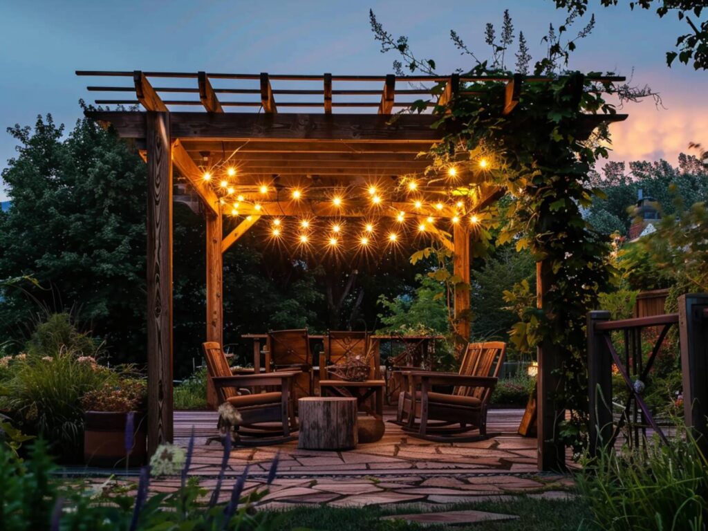 Jakie lampy ogrodowe najlepiej sprawdzą się w przestrzeniach przy pergolach w stylu retro