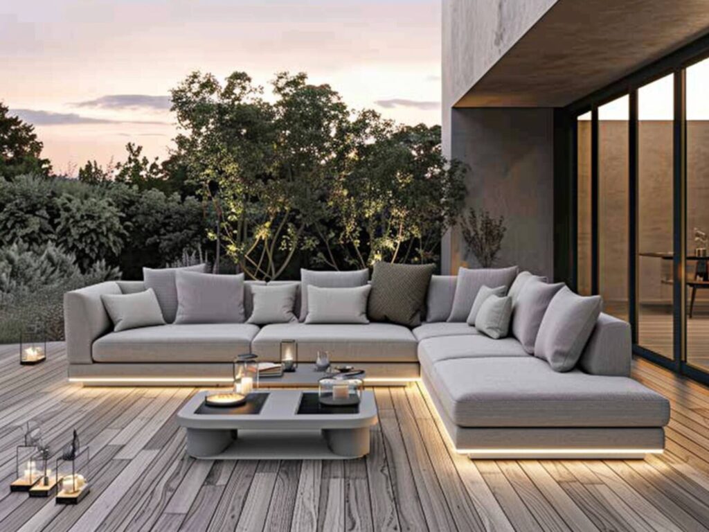 10 przykładów inteligentnych mebli outdoorowych na tarasy