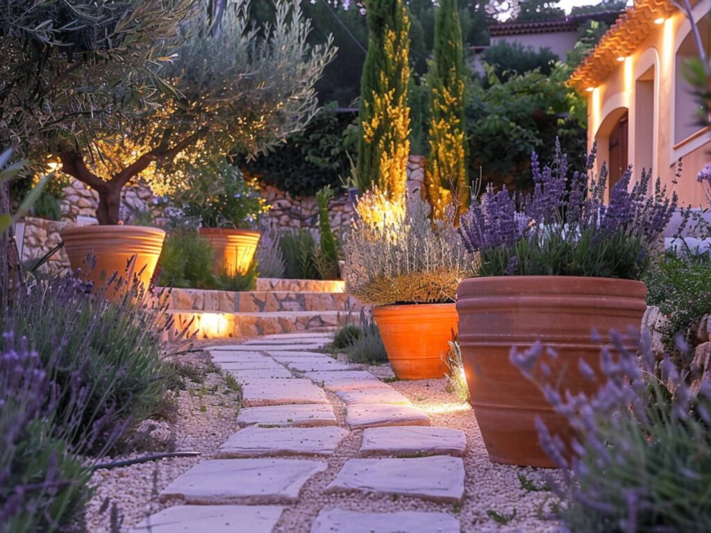 Jak urządzić ogród w stylu śródziemnomorskim z nowoczesnym oświetleniem LED