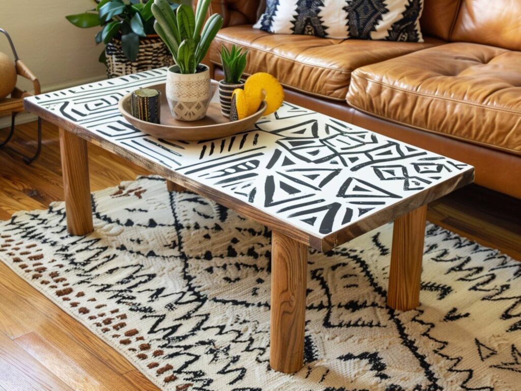 10 inspiracji na personalizację mebli za pomocą szablonów malarskich