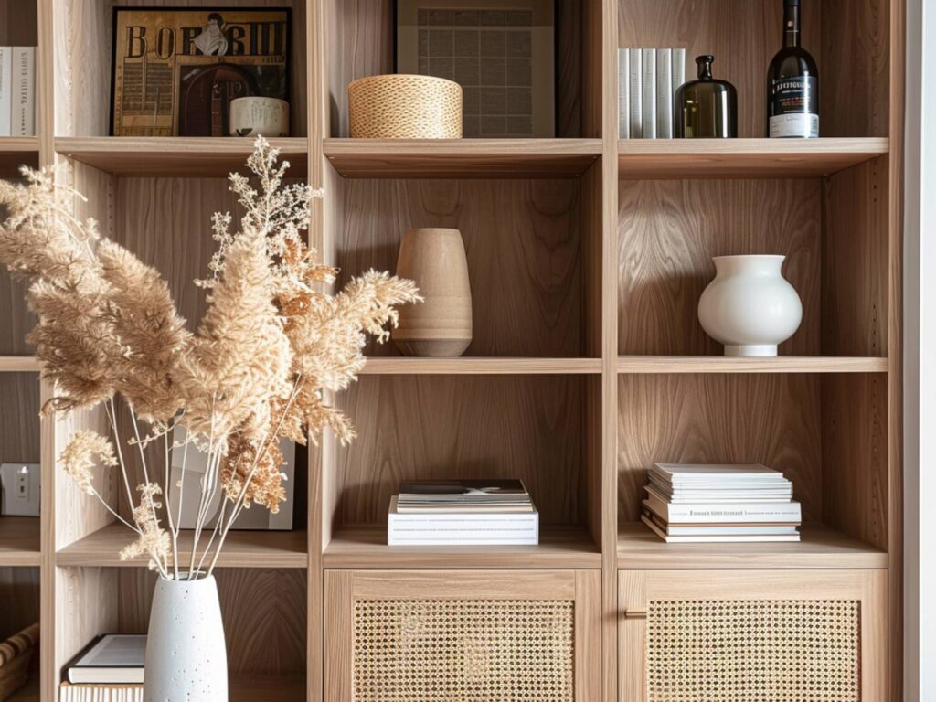 10 inspiracji na odnawianie regałów w stylu skandynawskim z naturalnymi akcentami