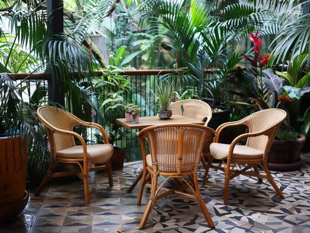 Jak dbać o meble ogrodowe wykonane z rattanu