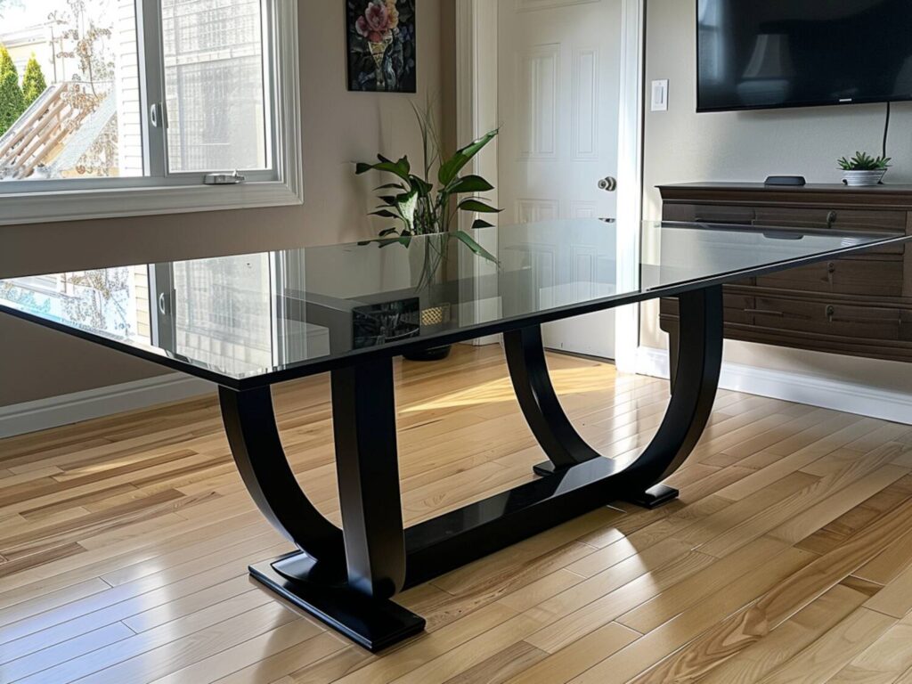 Jak odnowić stół z wbudowaną szklaną powierzchnią?